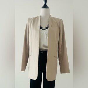 Beautiful Calvin Klein size 10 tan beige career blazer suit jacket